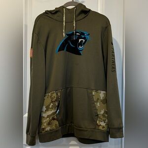 Men’s Carolina Panthers “Salute to Service” hoodie. Size Large. GUC.